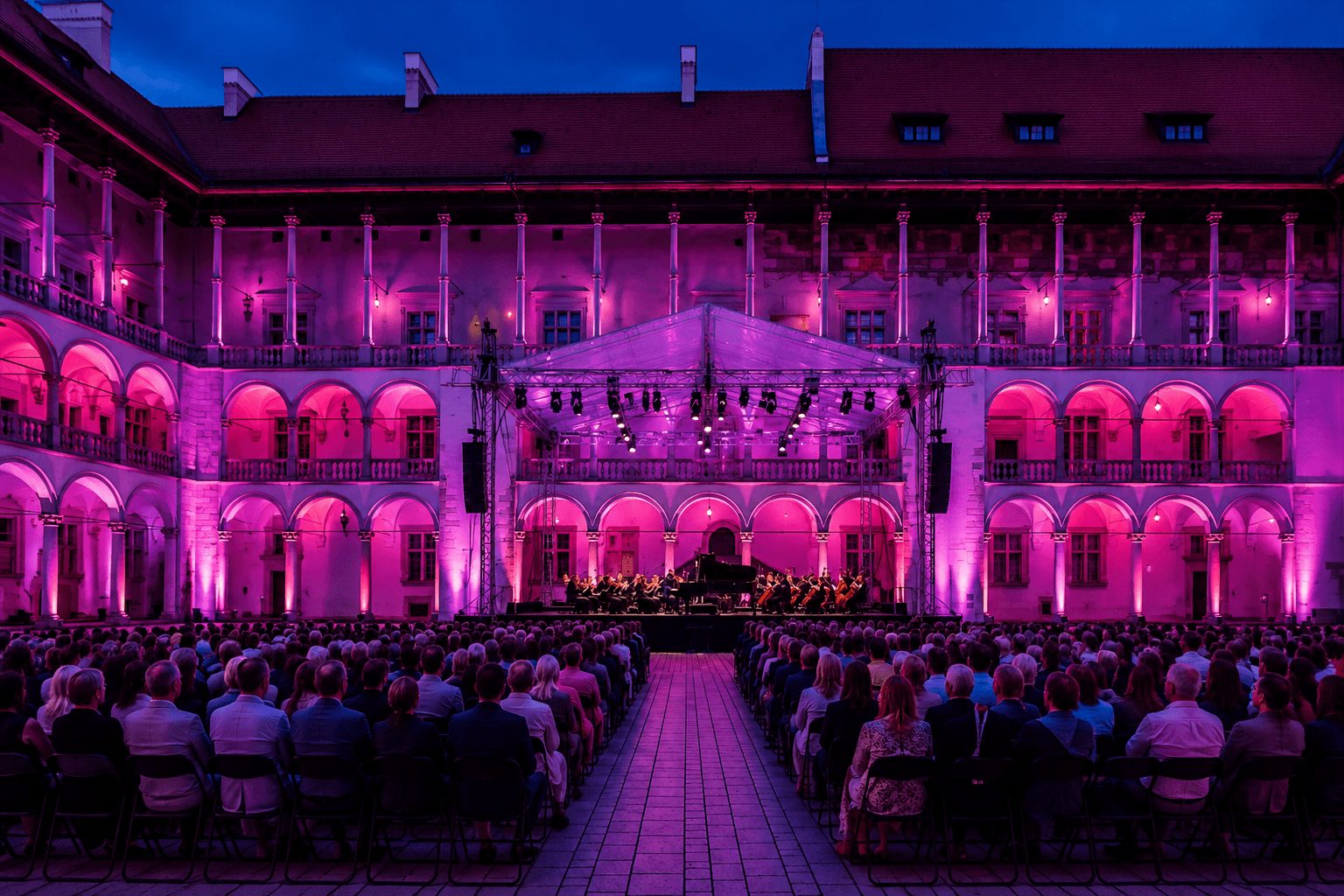 Wawel al anochecer 2026 – conciertos en Cracovia