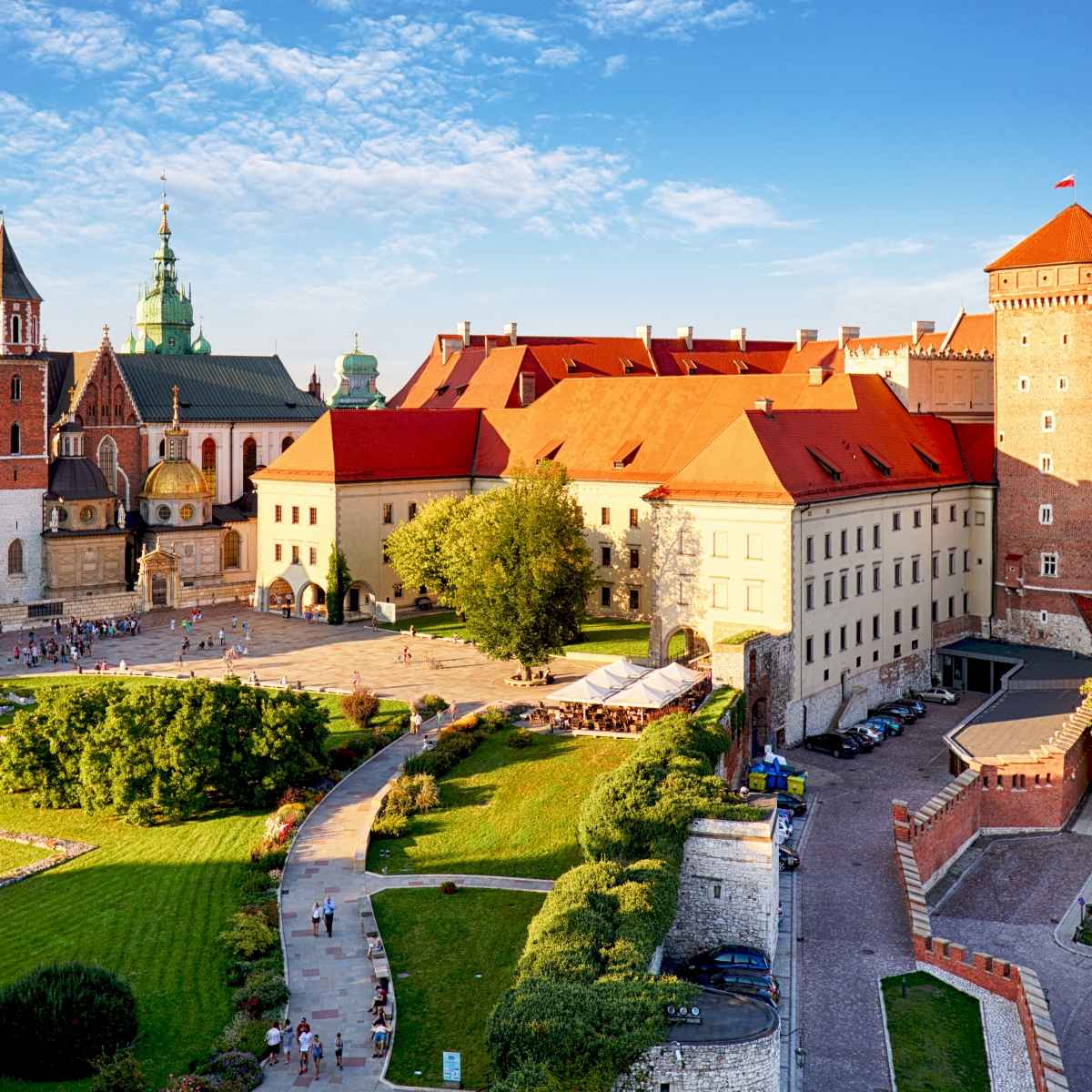 Tour de Wawel con audioguía, vista del castillo de Wawel, catedral de Wawel